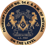 Pahrump Lodge No. 54.  -   Chartered 1985 A.D. 5985 A.L.